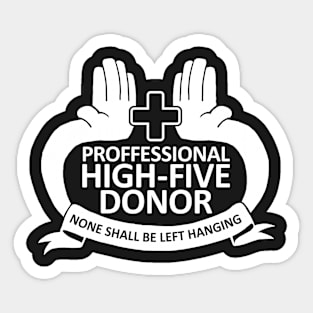 Hi Five Donor Sticker